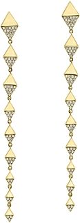 Pave Diamond Linear Drop Earrings in 14K Yellow Gold, 0.35 ct. t.w. - 100% Exclusive