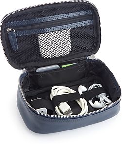 Leather Tech Accessory Travel Storage Case