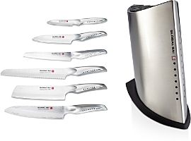 7-Piece Sai Stainless Steel Knife Block Set