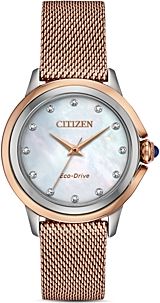 Ceci Diamond Mother-of-Pearl Dial Watch, 32mm