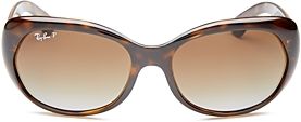 Jackie O Polarized Round Sunglasses, 59mm