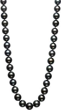 Tahitian Black Pearl Strand Necklace in 14K Yellow Gold, 18 - 100% Exclusive