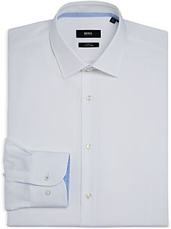 Jesse Cotton Solid Slim Fit Dress Shirt