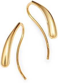 Teardrop Threader Earrings in 14K Yellow Gold - 100% Exclusive