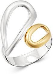 18K Yellow Gold & Sterling Silver Chimera Small Bypass Ring