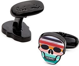 Stripe Skull Cufflinks