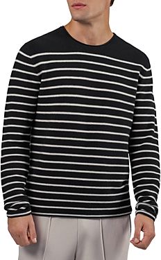Striped Cotton Pullover Sweater