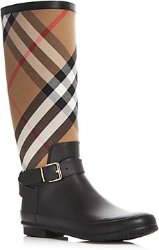 Simeon Signature Check Rain Boots