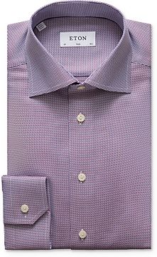 Slim Fit Textured Dobby Weave Dress Shirt