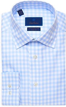 Gingham Luxury Non Iron Trim Fit Dress Shirt