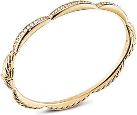 Tides Three Station Bracelet in 18K Yellow Gold with Diamonds