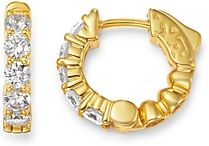 Diamond Huggie Hoop Earrings in 14K Yellow Gold, 1 ct. t.w. - 100% Exclusive