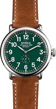 The Runwell Brown & Green Dial Watch, 47mm