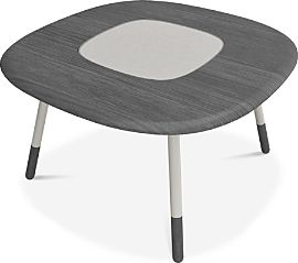 Koval 54" Dining Table With Laquered Glass Top