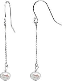 Cultured Freshwater Pearl Chain Drop Earrings - 100% Exclusive