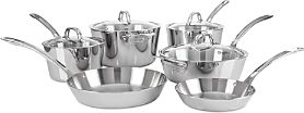 Contemporary 3-Ply 10-Piece Cookware