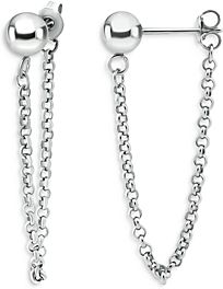 Front to Back Chain Drop Earrings - 100% Exclusive