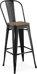 Promenade Small Wooden Seat Bar Stool