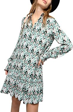 Big Fish Chevron Crepe Dress