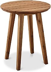 Harbor Outdoor Patio Wood Round Side Table
