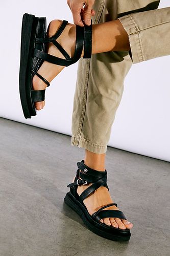 Labos Strappy Wedge Sandals by A.S.98 at Free People, Nero, EU 37