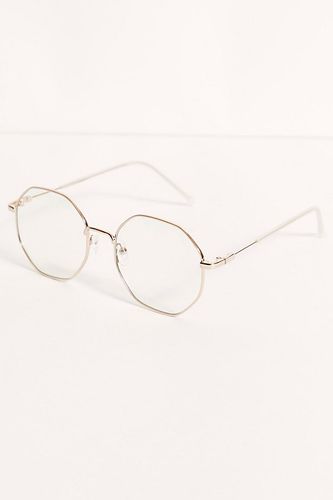 Maxwell Blue Light Glasses by Free People, Gold, One Size