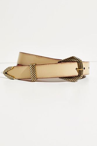 Lexington Leather Belt by Free People, Ecru, S/M