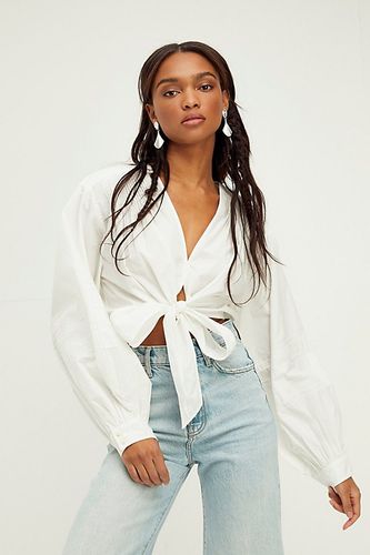 Gigi Tie Front Top by Free People, Ivory, XS