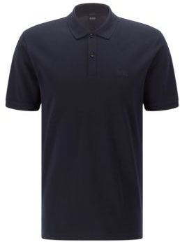 HUGO BOSS - Regular Fit Polo Shirt In Pima Cotton Piqu - Dark Blue