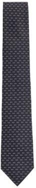 HUGO BOSS - Patterned Tie In Silk Jacquard - Light Blue