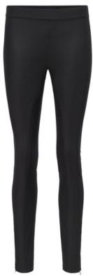 HUGO BOSS - High Waisted Slim Fit Pants In Stretch Twill - Black