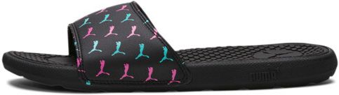 Cool Cat Bold 2 Women's Slides in P Black/Aruba Blue/Lpink, Size 9