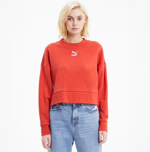 Classics Women's Cropped Crewneck Sweatshirt in Paprika, Size M
