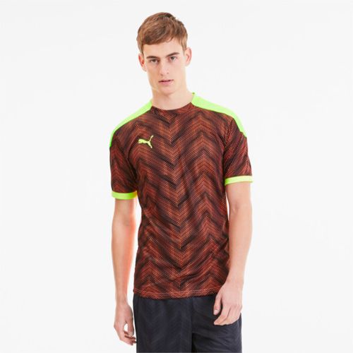 ftblNXT Men's Graphic Soccer Jersey in Nrgy Peach/Fizzy Yellow, Size S
