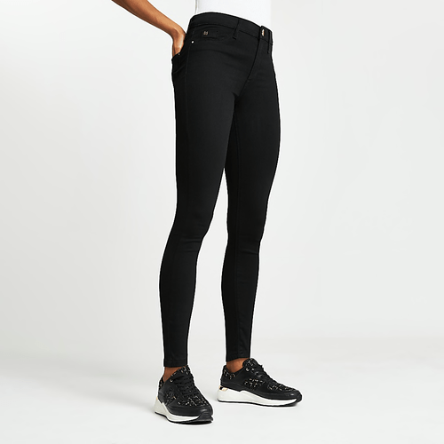 Black Molly Mid Rise Skinny Jean