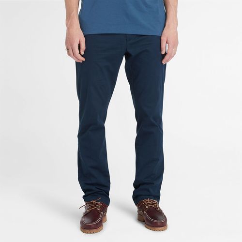 Pantaloni Chino Elasticizzati Squam Lake Da Uomo In Blu Marino Blu Marino, Size 28x32