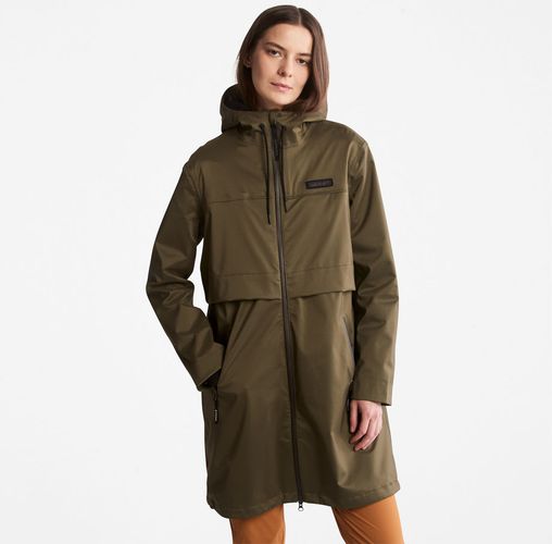 Parka Midi Da Donna Impermeabile In Verde Scuro Verde Scuro, Size S