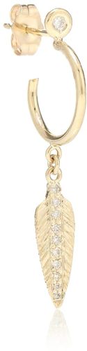 Exclusive to Mytheresa â Feather 14kt gold and diamond earring