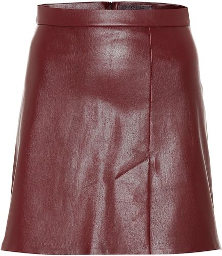 Santa leather miniskirt
