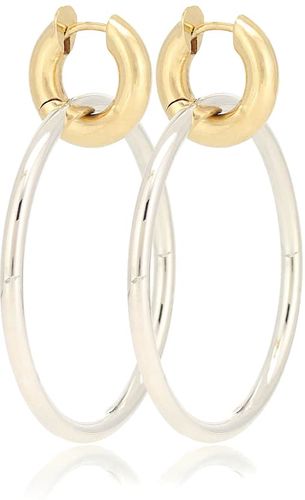 Casseus SG 18kt gold and sterling silver hoop earrings