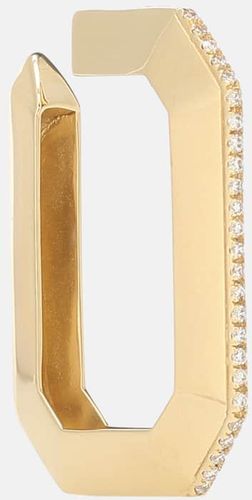 Sabrina 18kt gold single ear cuff with diamonds