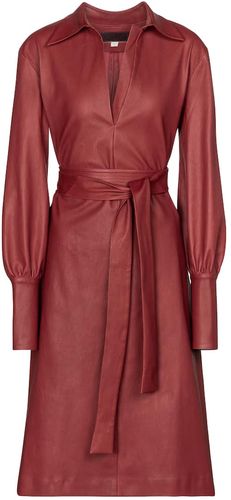 Ninotchka leather shirt dress