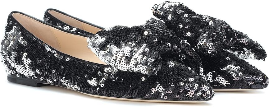 Gilly sequined ballet flats