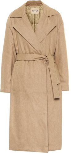 Stretch-wool trench coat