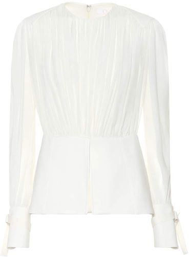 Silk pongÃ© blouse