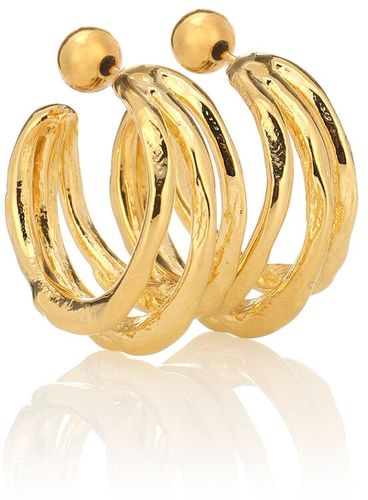 Vine Large 18kt gold-plated hoop earrings