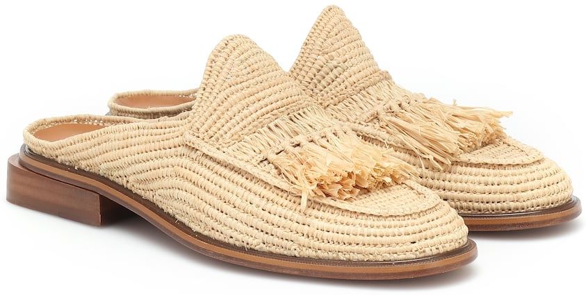 Jil raffia slippers