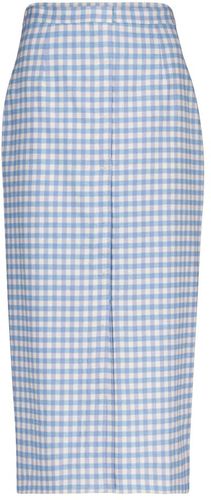 Lex gingham wool-blend pencil skirt