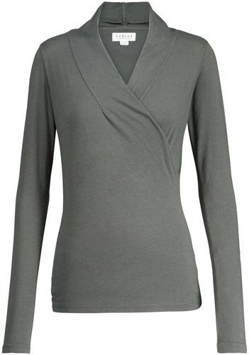 Meri stretch-cotton wrap top