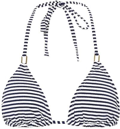 Cancun striped bikini top